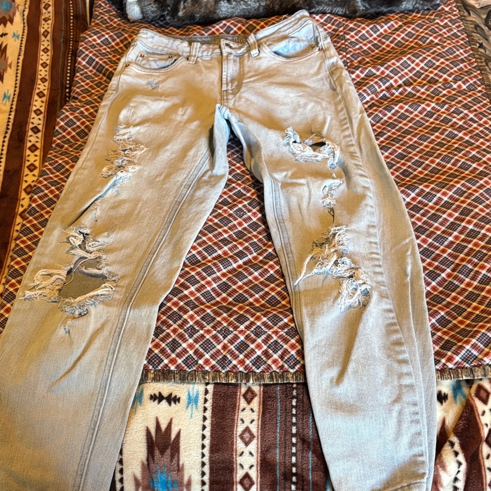 Wild Fable Light Blue Distressed Boyfriend Jeans